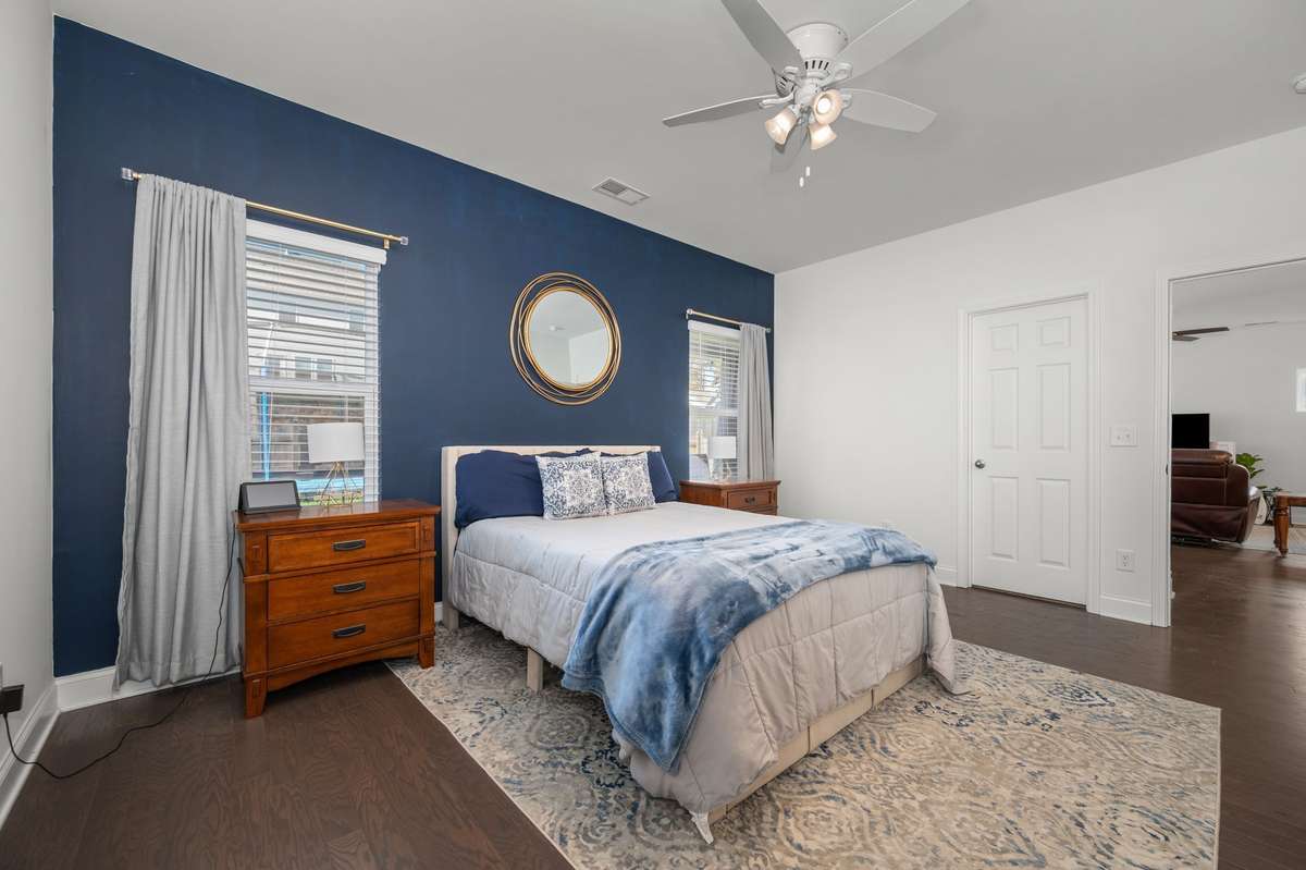 Primary suite on main level featuring a large walk-in closet!