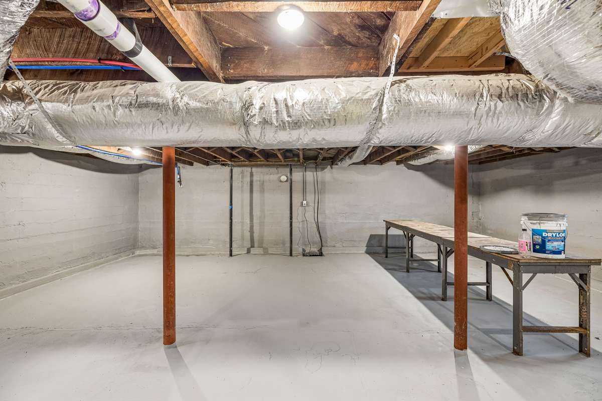 Finished basement with approx 7oo square feet of heated and cooled space.