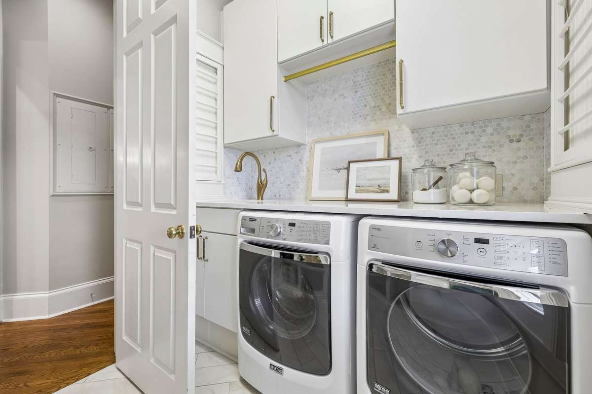 Main level laundry room for added convenience