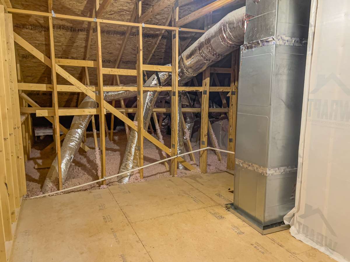 Walk - in attic