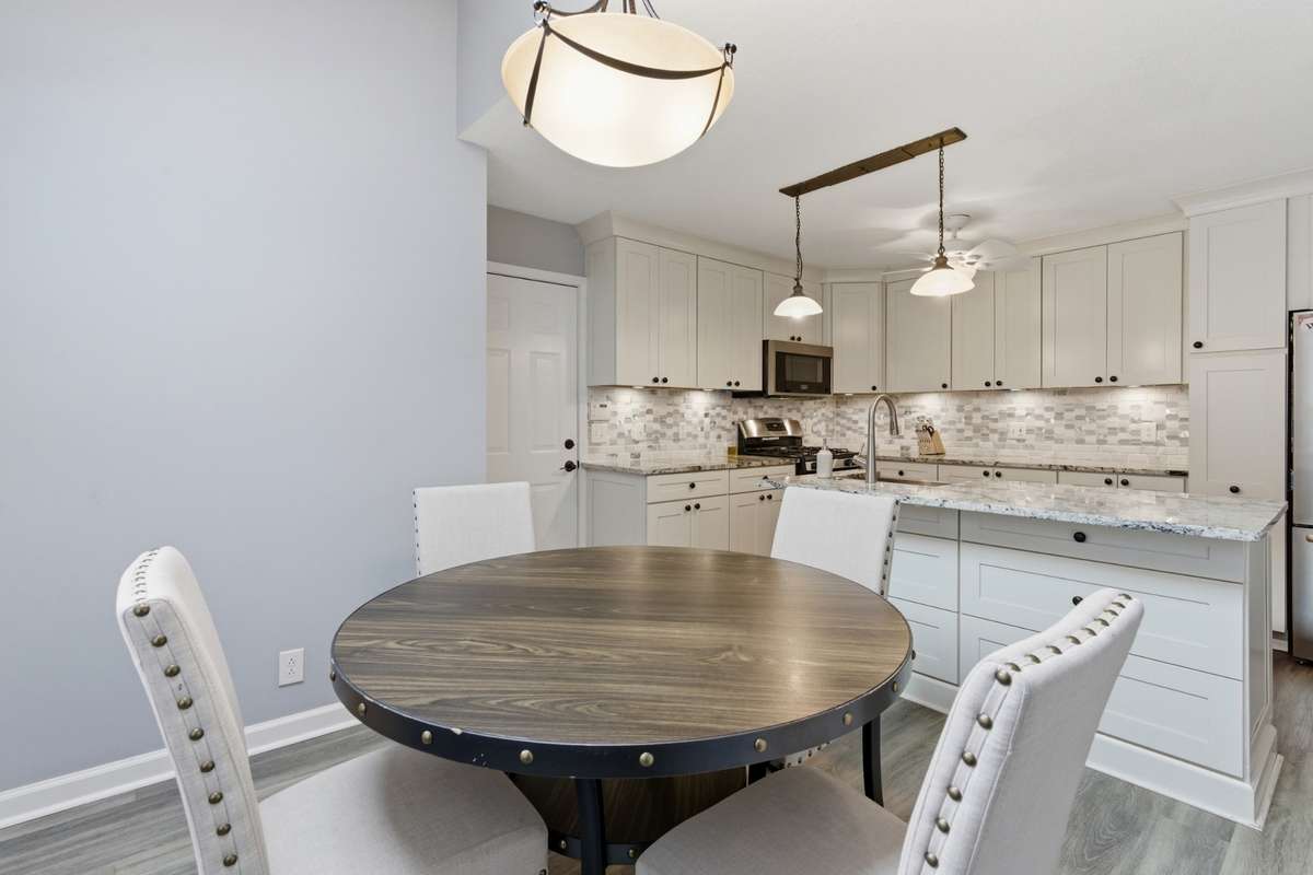 Kitchen from dining area.