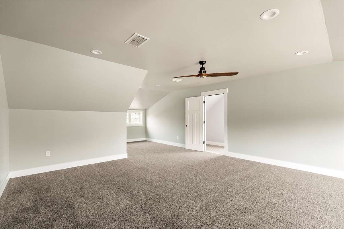 Off of the hobby room is the oversized bedroom 3