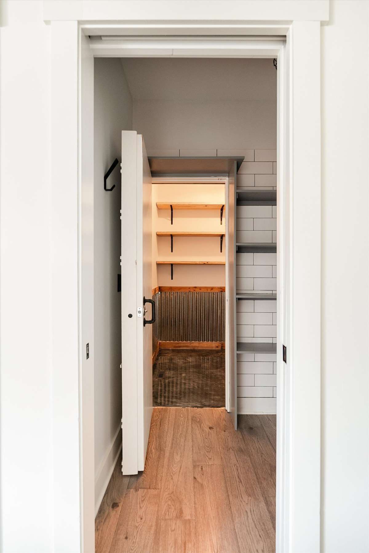 With hidden door leading you to a second pantry or 'safe room'