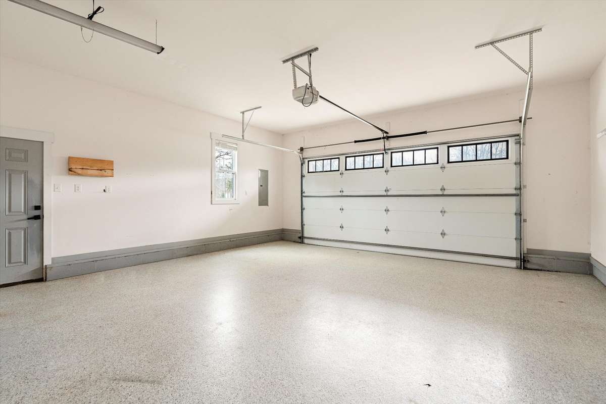 Epoxy floor in the attached 2 car garage