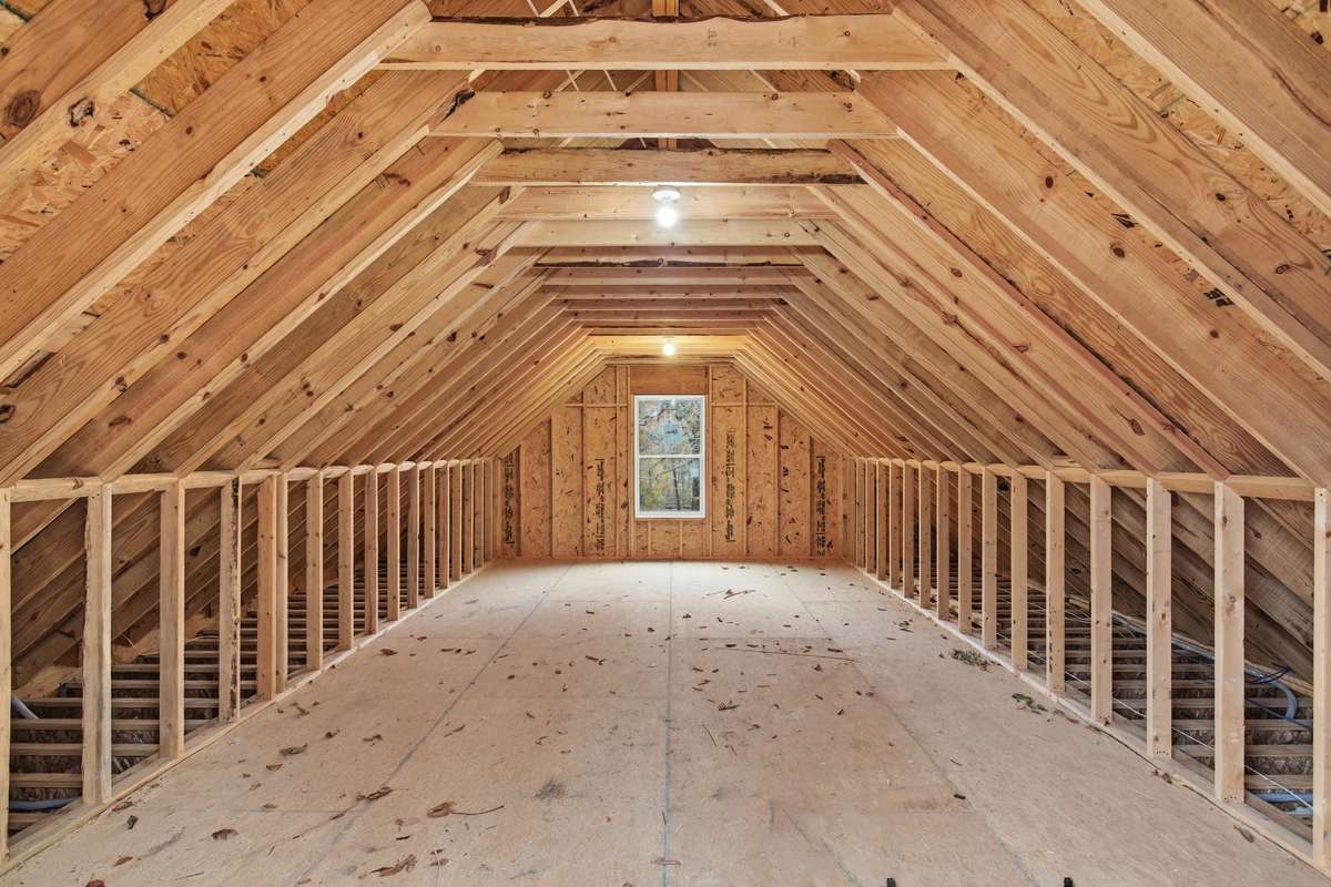 Approx. 350 sq. ft. of unfinished space above the garage—perfect for creating your own custom bonus room.