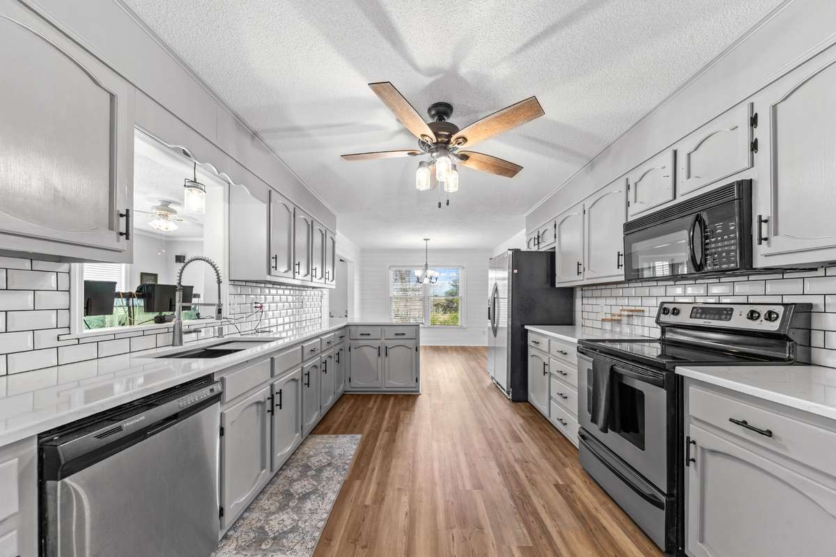 Updated beautiful galley kitchen
