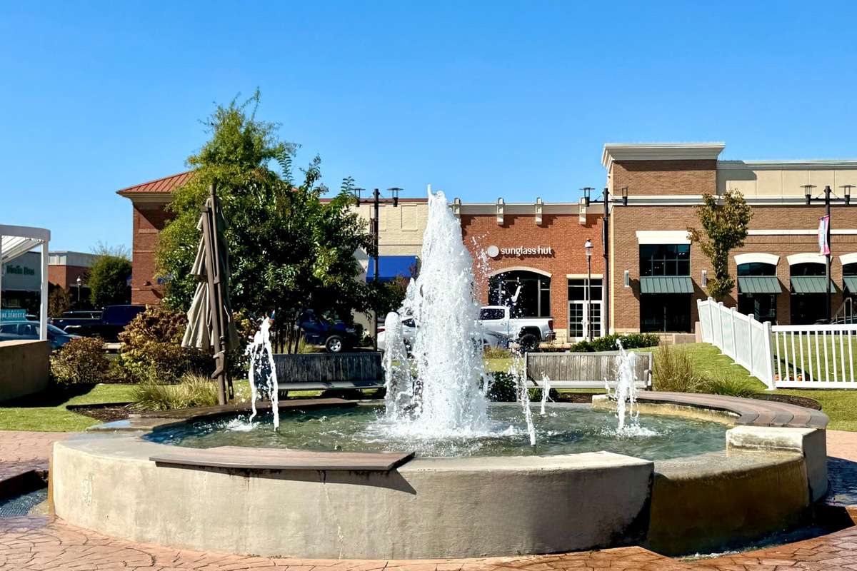 334 Cornelius Way, Hendersonville, TN is located in walking distance of The Streets of Indian Lake, beautifully designed with this fountain in the courtyard in the center of shopping, restaurants, fitness, and other services.
