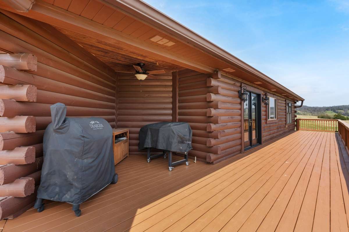 Grill area just steps from the kitchen
