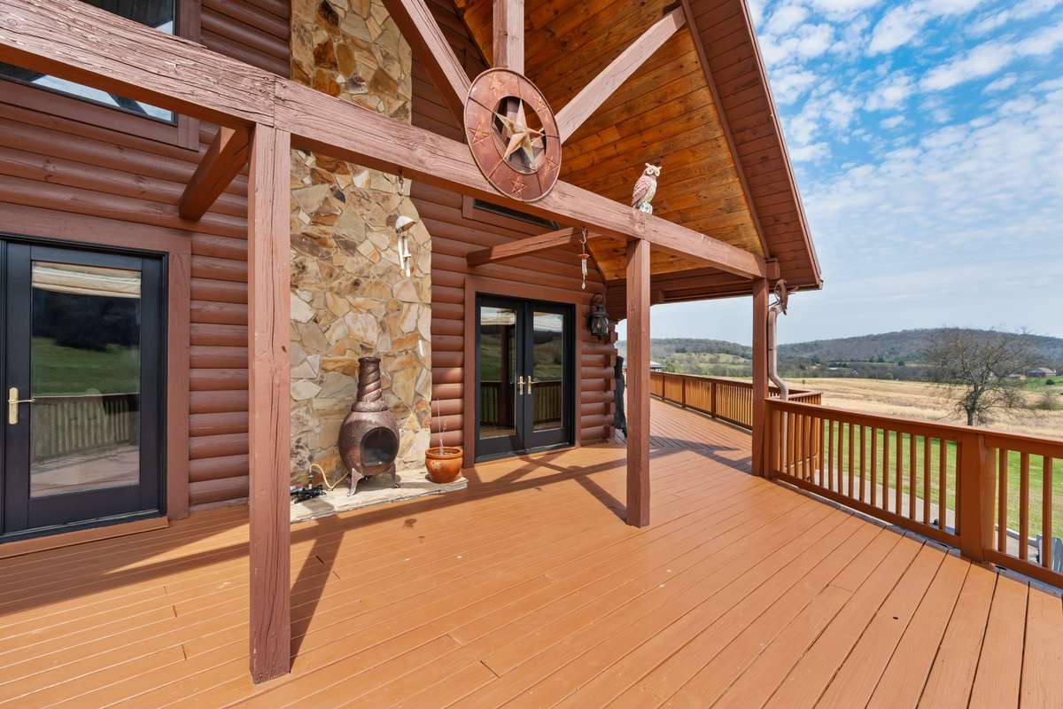 Double doors with scenic views from inside and easy access from outside