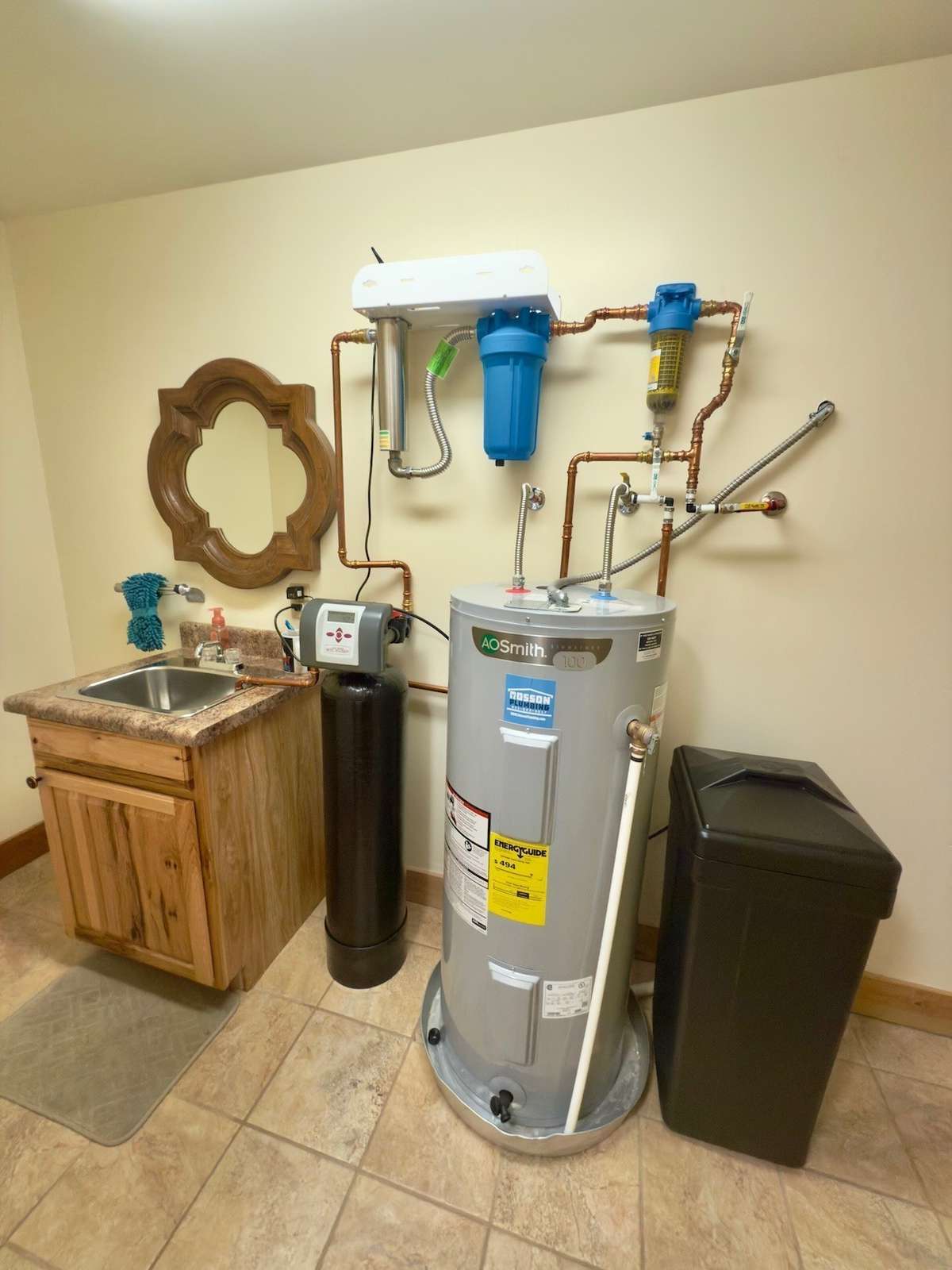 Whole home water filtration system.