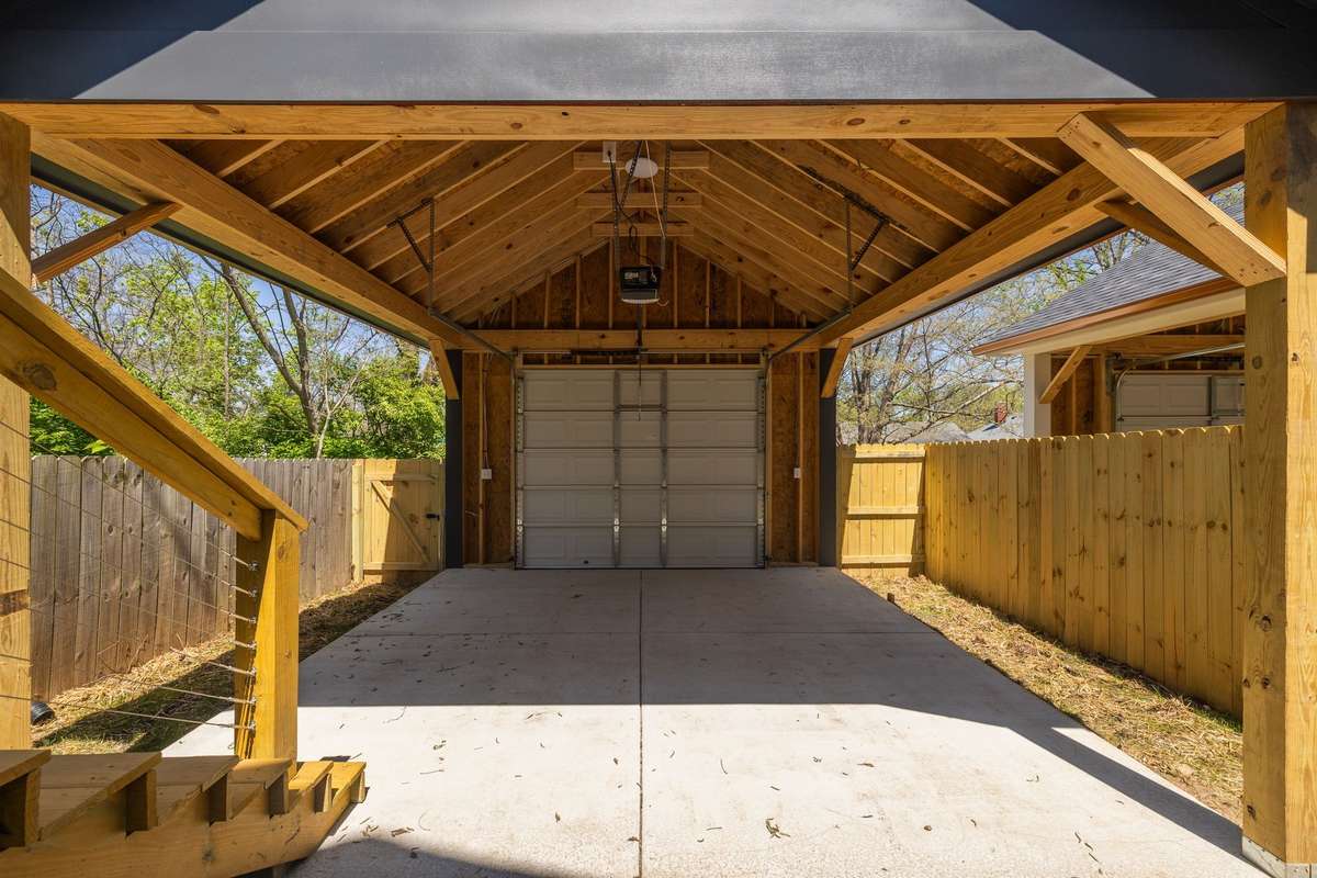 Alley access garage parking