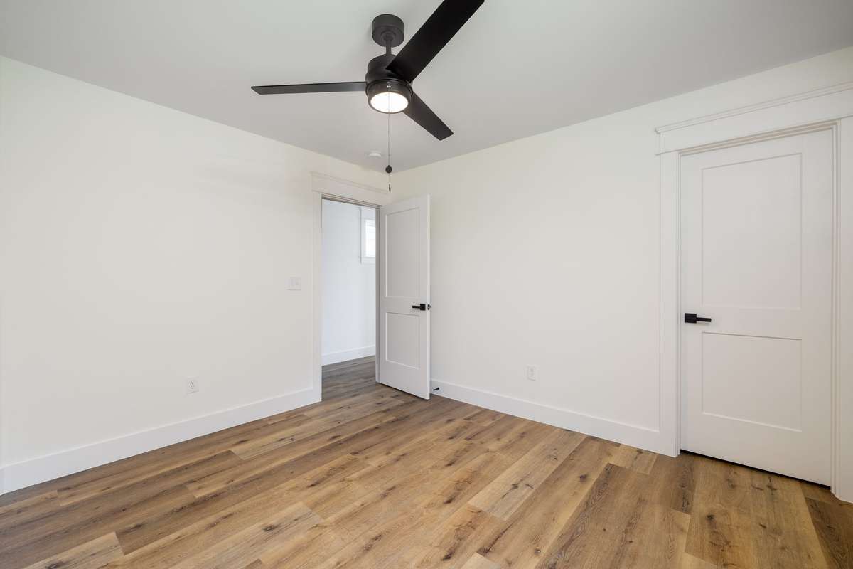 Second bedroom upstairs with large closet