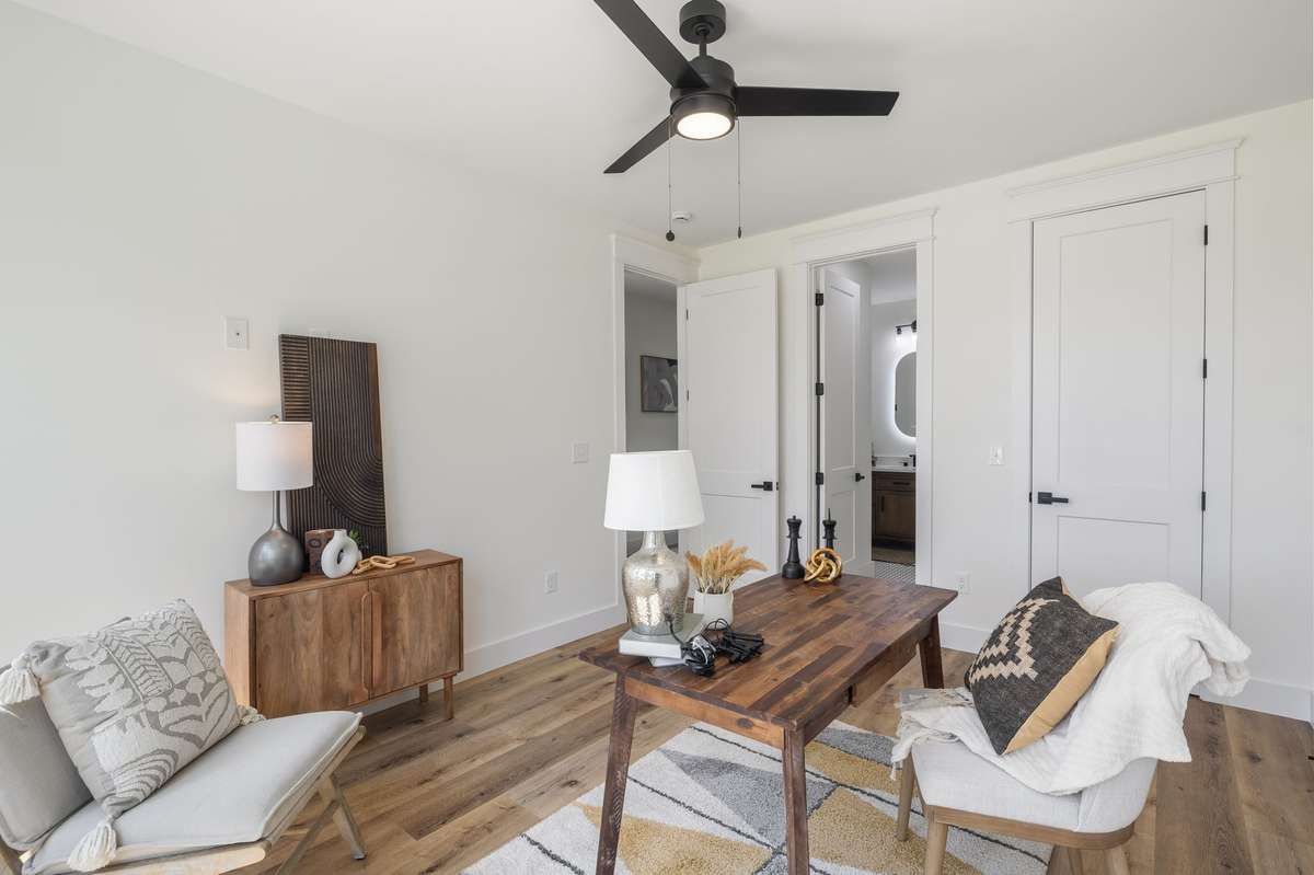 This room could function as a bedroom, office, gym, studio and more!