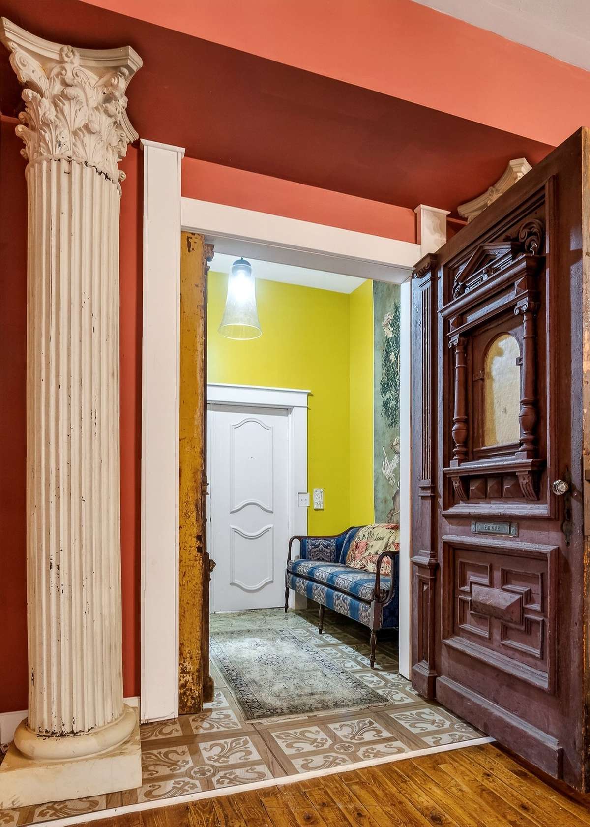 From inside the home looking toward the entry foyer.