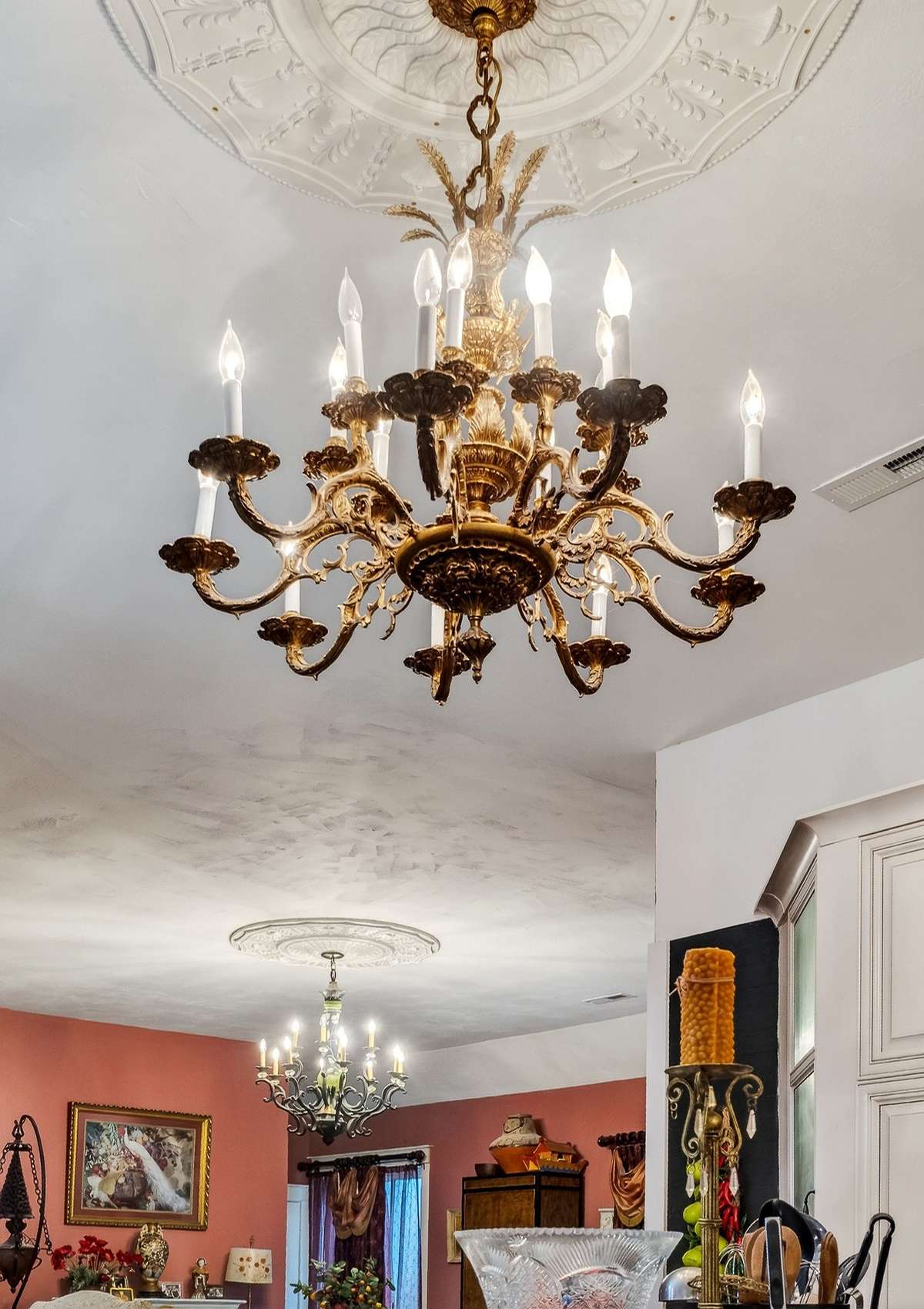Beautiful chandeliers to boot!