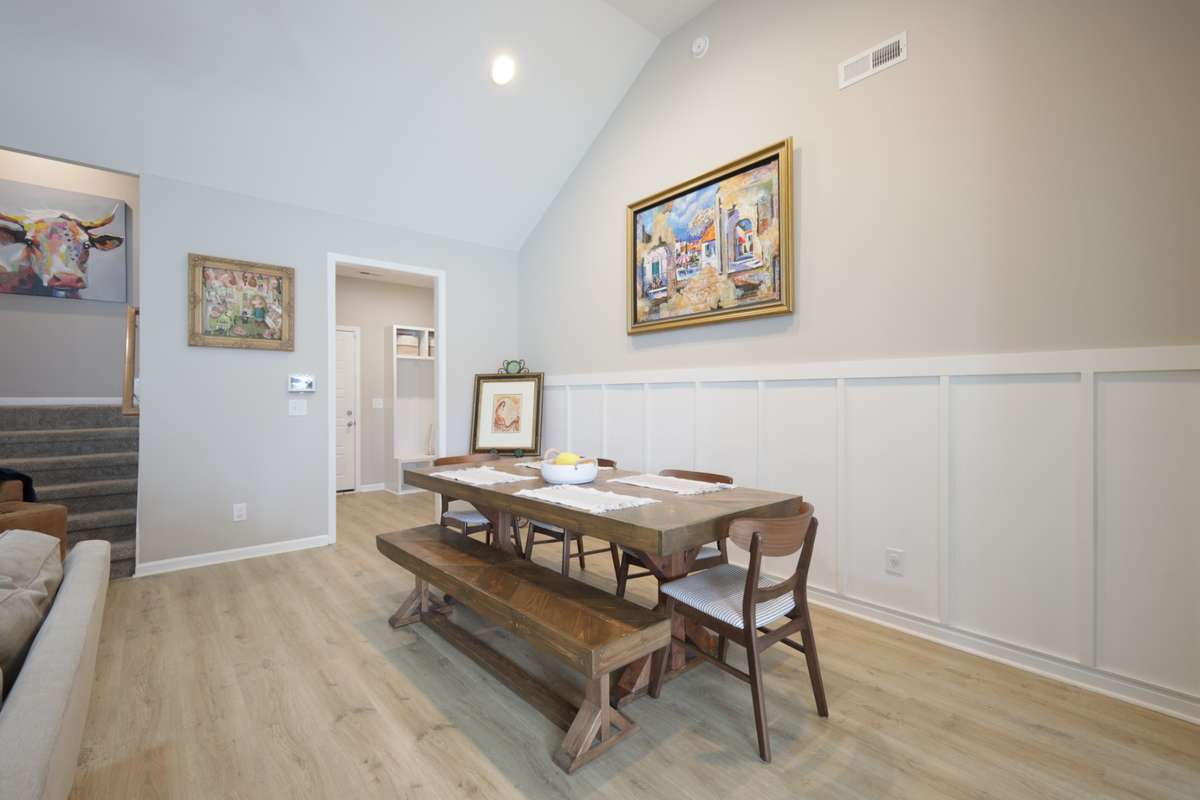 Versatile dining area.