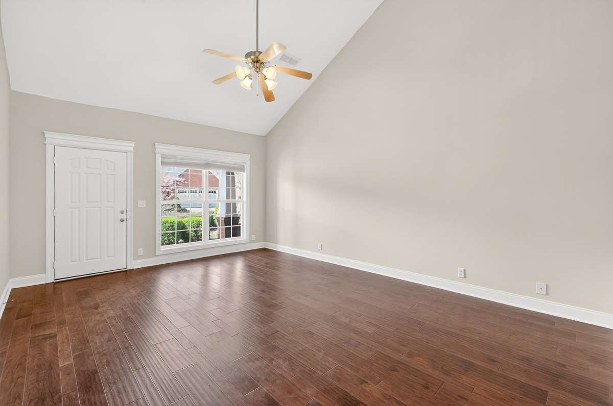 Entry Storm Door so you can leave the door open and let the sunshine flood the room.  Such an inviting space to entertain.