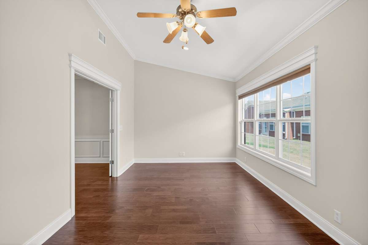 Double Doors not only give you privacy but adds to the elegance of this truly beautiful home.