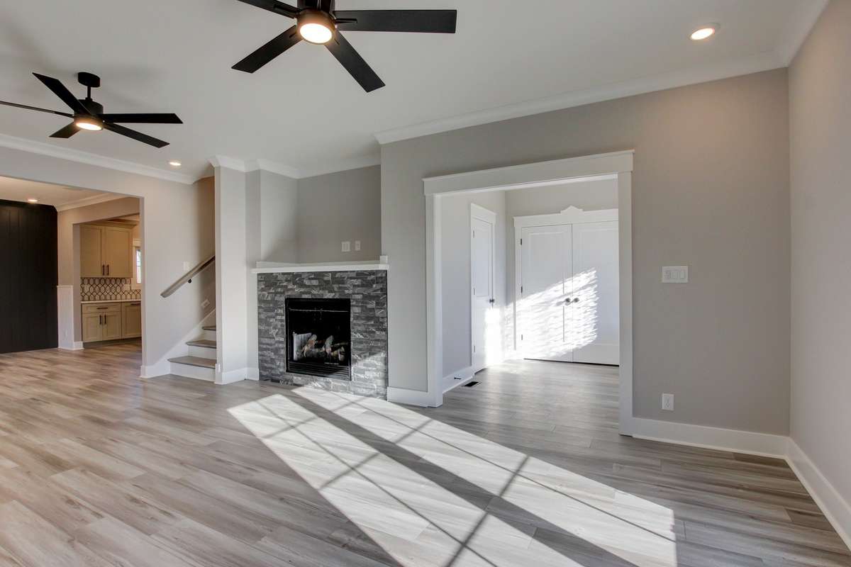 Living Room with Gas Fire Place