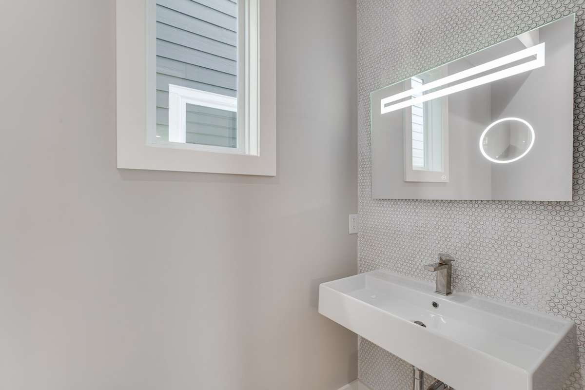 Half bath, second level