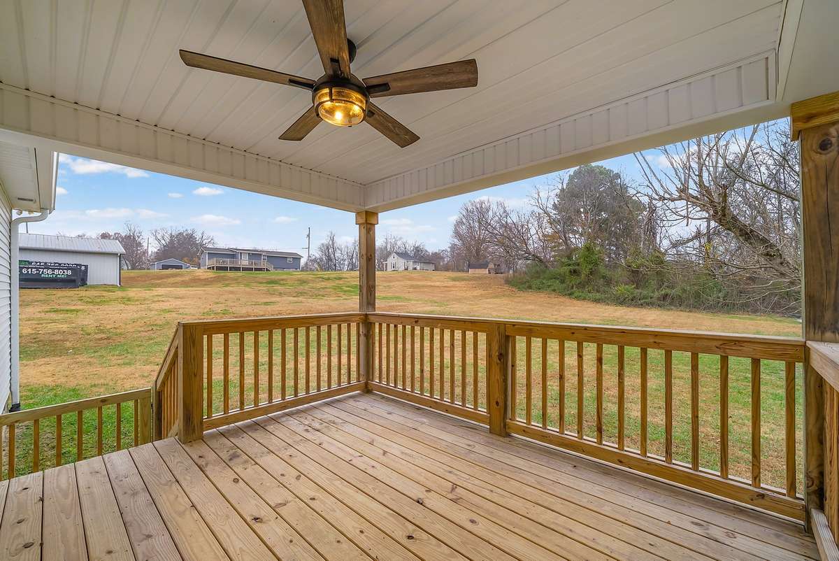 Covered porch to enjoy the outdoors