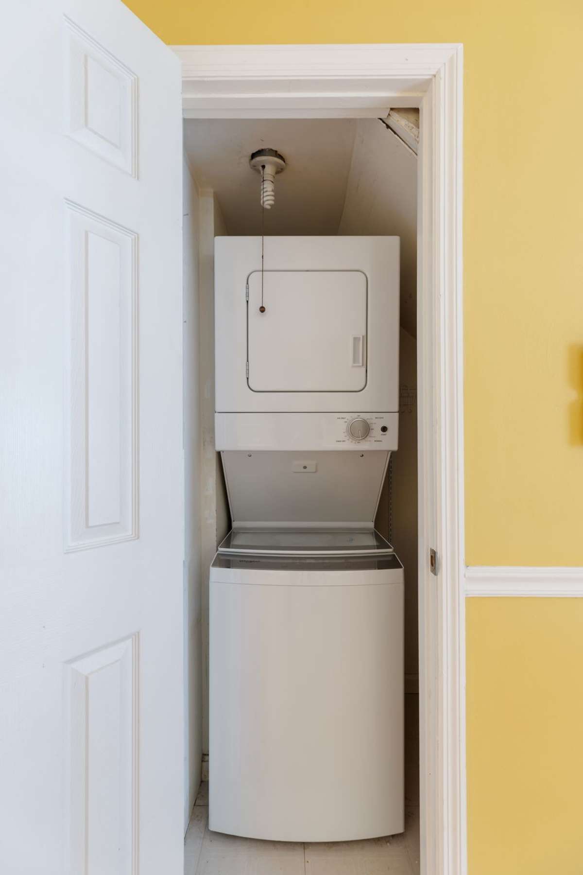 Stacked washer/dryer was purchased in 2025!