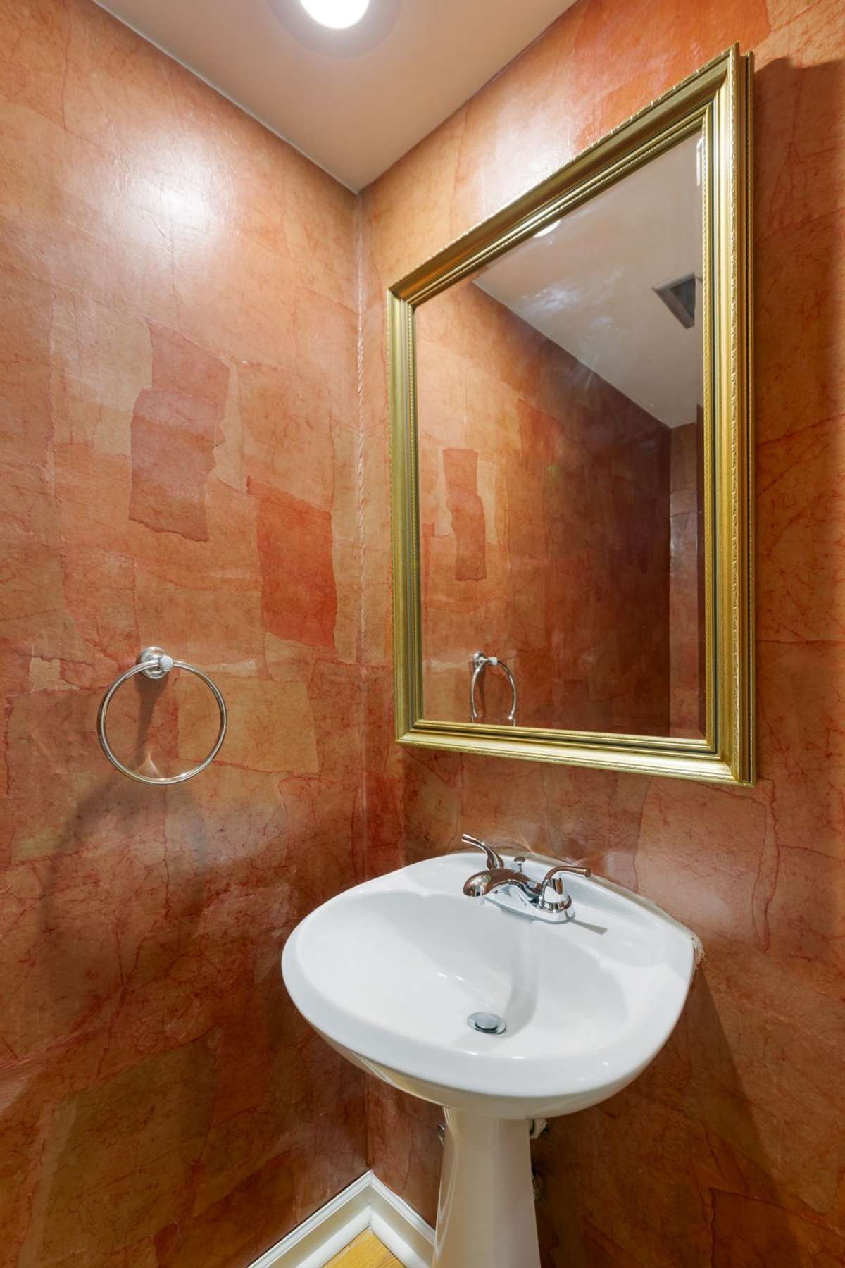 Half bath on main level.