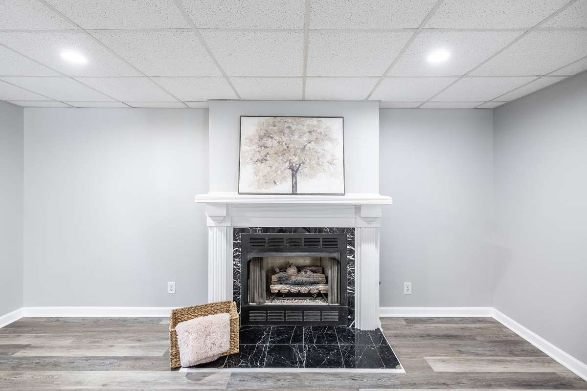 This area has a fireplace as well for those cozy evenings at home.