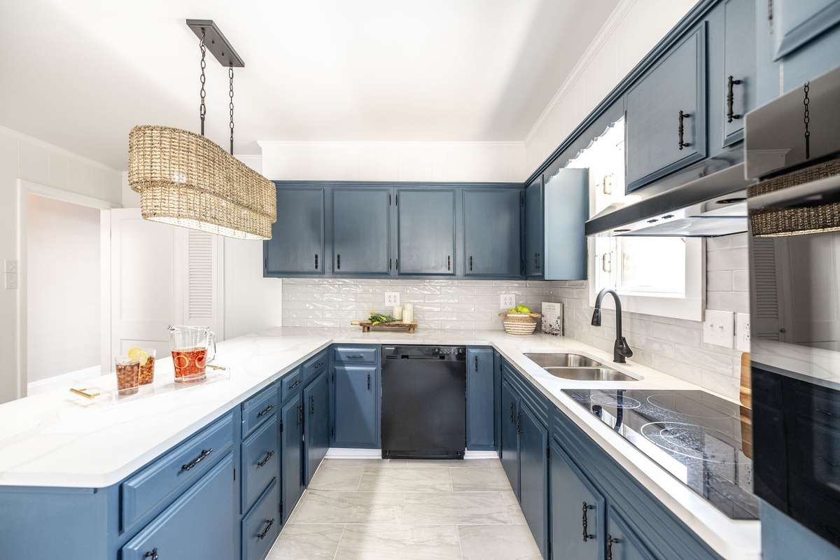 Functional and well-designed, this kitchen offers efficiency and charm