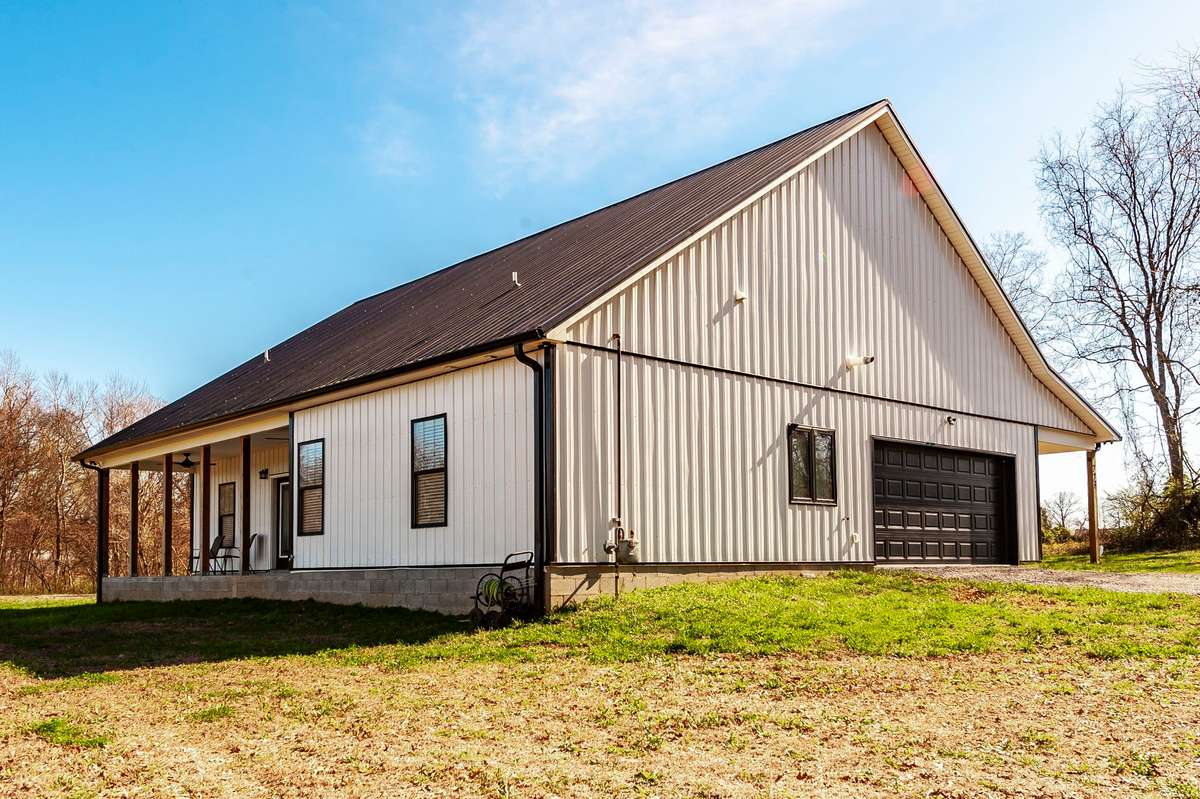 The attached two-car garage provides convenient, secure parking with direct access to the home.