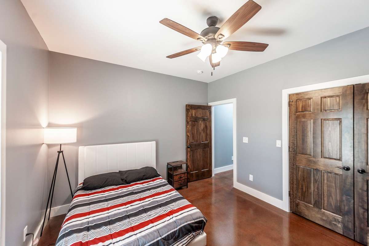 The thoughtfully sized guest rooms provide comfort and privacy, perfect for overnight guests or daily living.