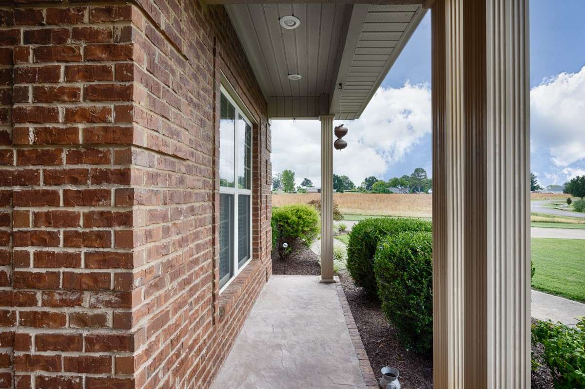 Front of house - covered front porch