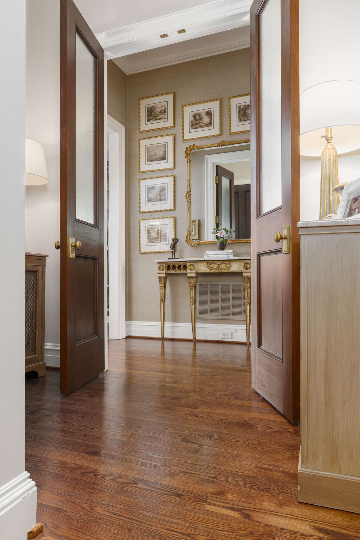 Classic entrance into the Primary Suite