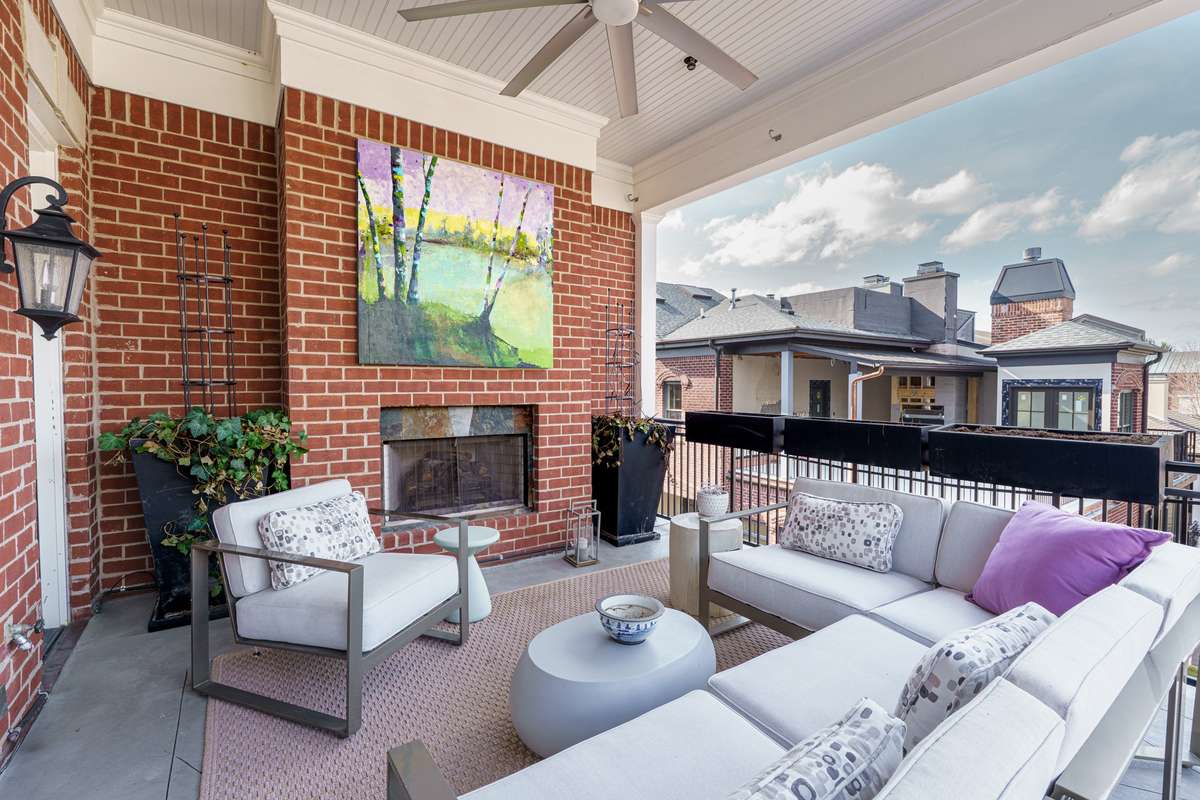 Balcony off Primary Suite has fireplace and amazing views