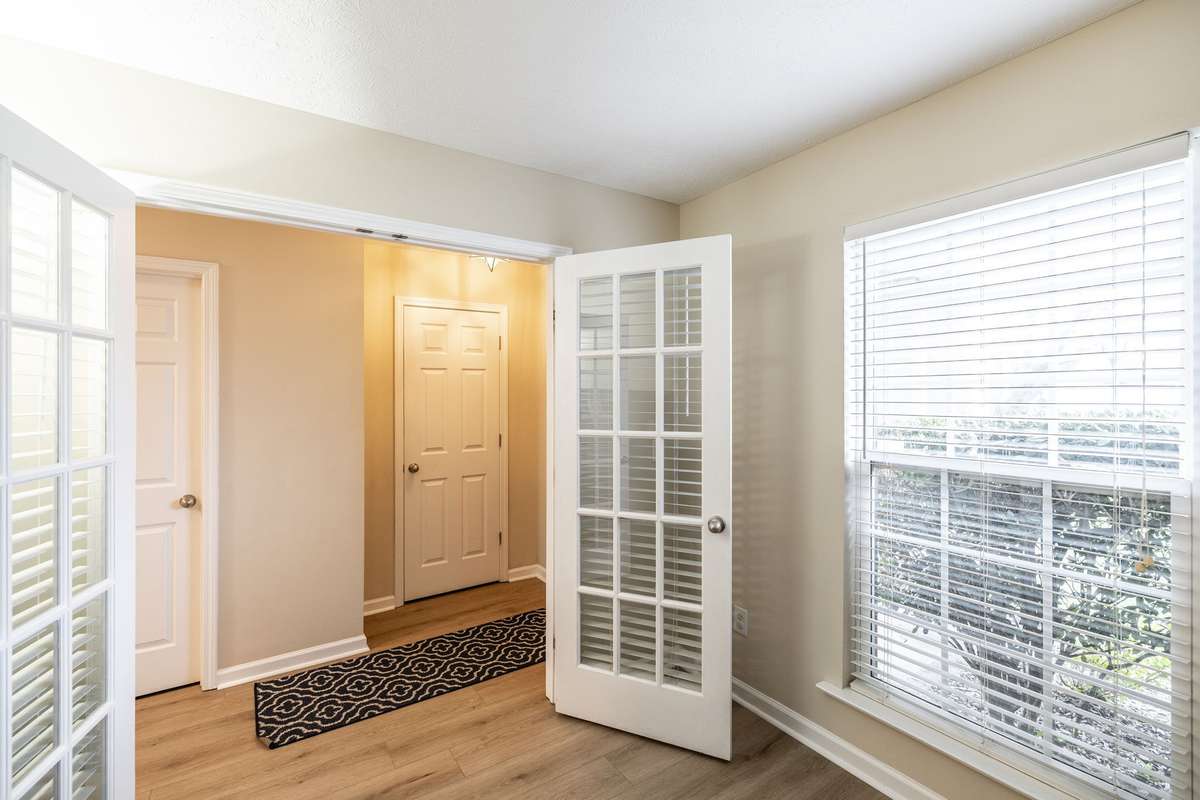 The foyer has a coat closet and the half bath!
