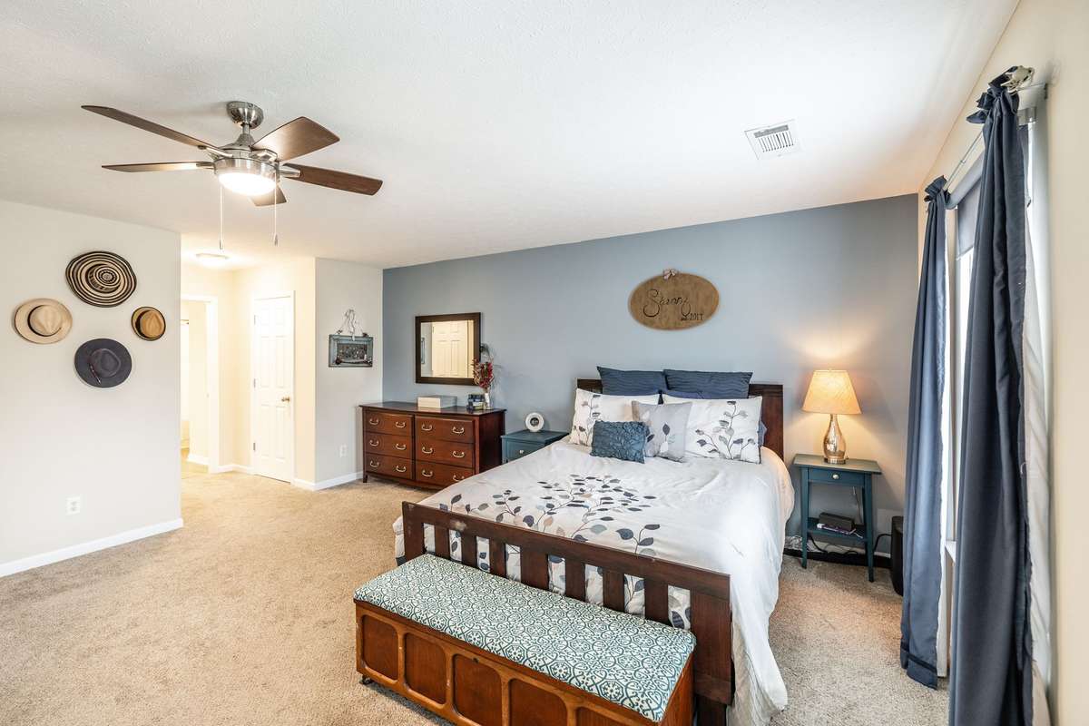Come and see this oversized master suite! It has his and hers walk in master closets plus a linen closet!