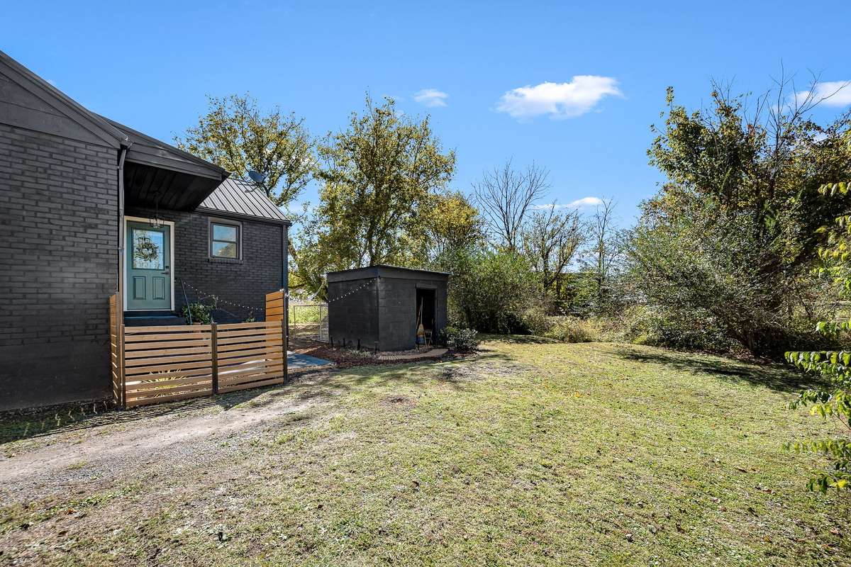 There's also a storage shed.