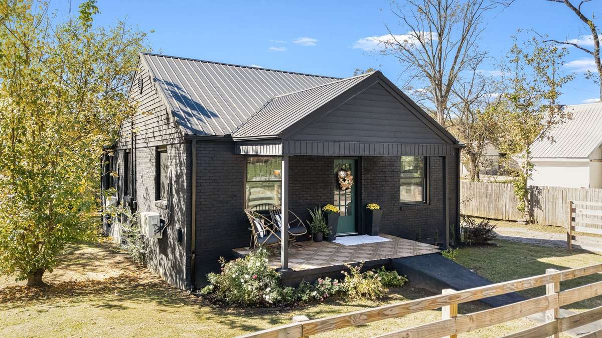 The adorable cottage has been completely renovated inside and out.