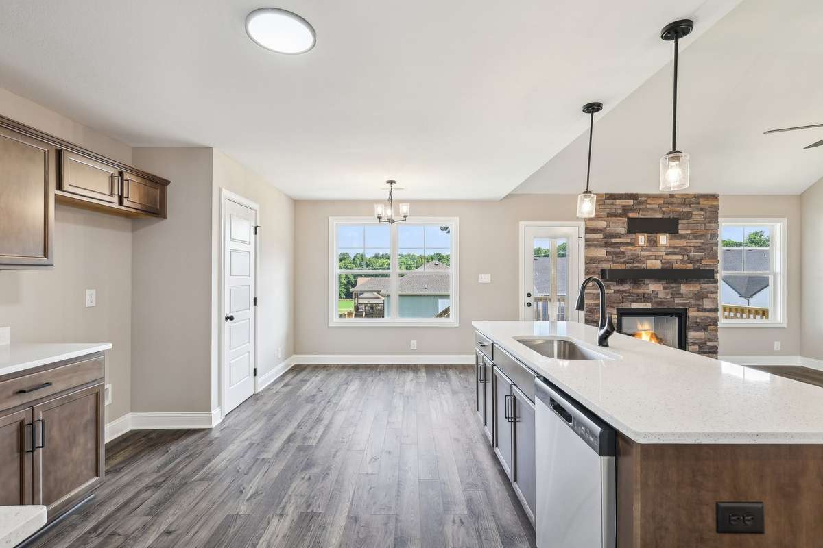 Sample pictures from a previous build showing the Oakmont Floor Plan. Materials and colors are subject to change without notice.