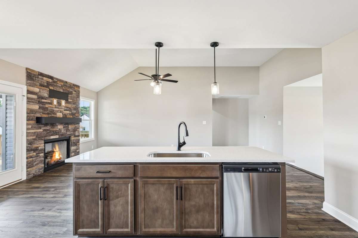 Sample pictures from a previous build showing the Oakmont Floor Plan. Materials and colors are subject to change without notice.