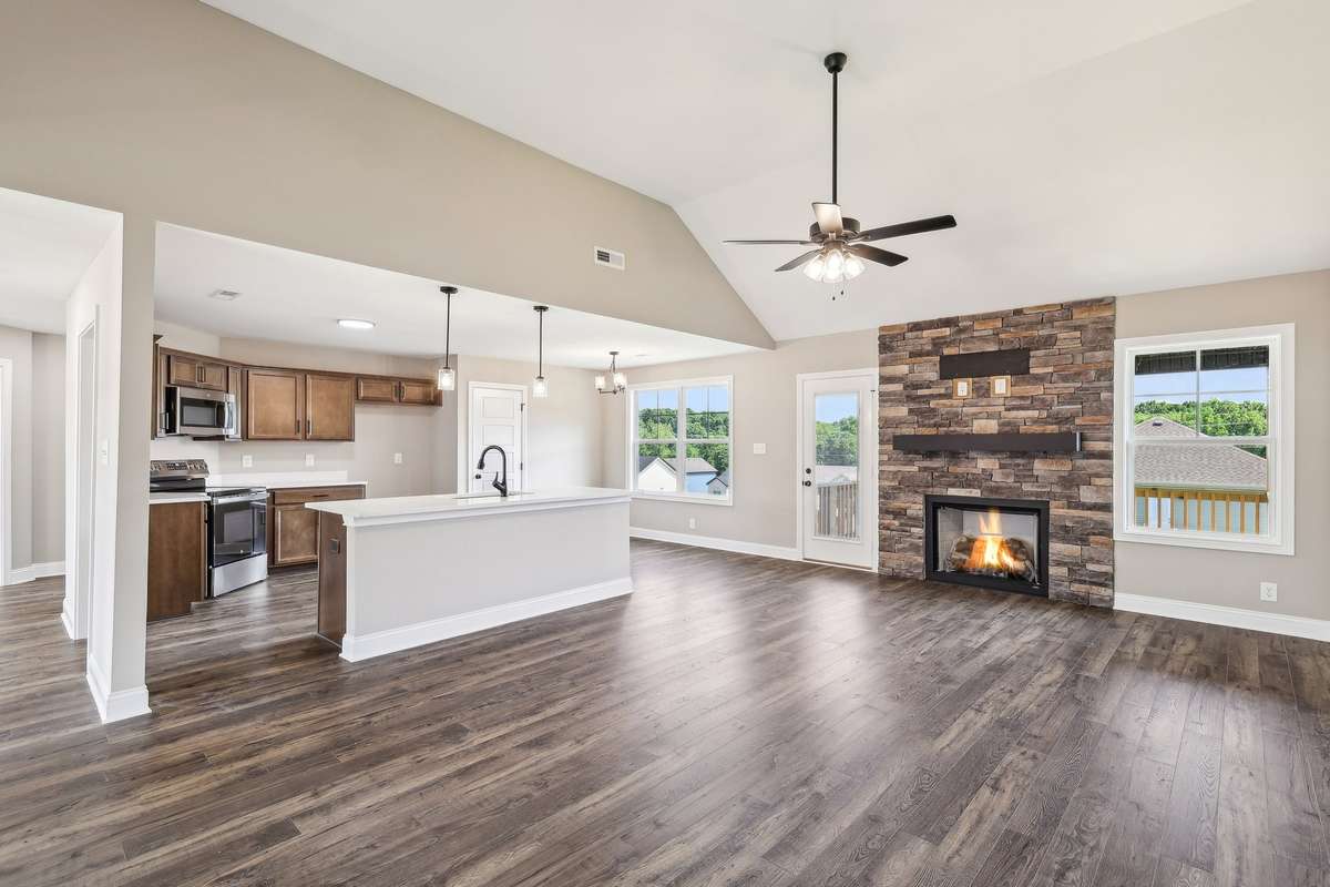 Sample pictures from a previous build showing the Oakmont Floor Plan. Materials and colors are subject to change without notice.