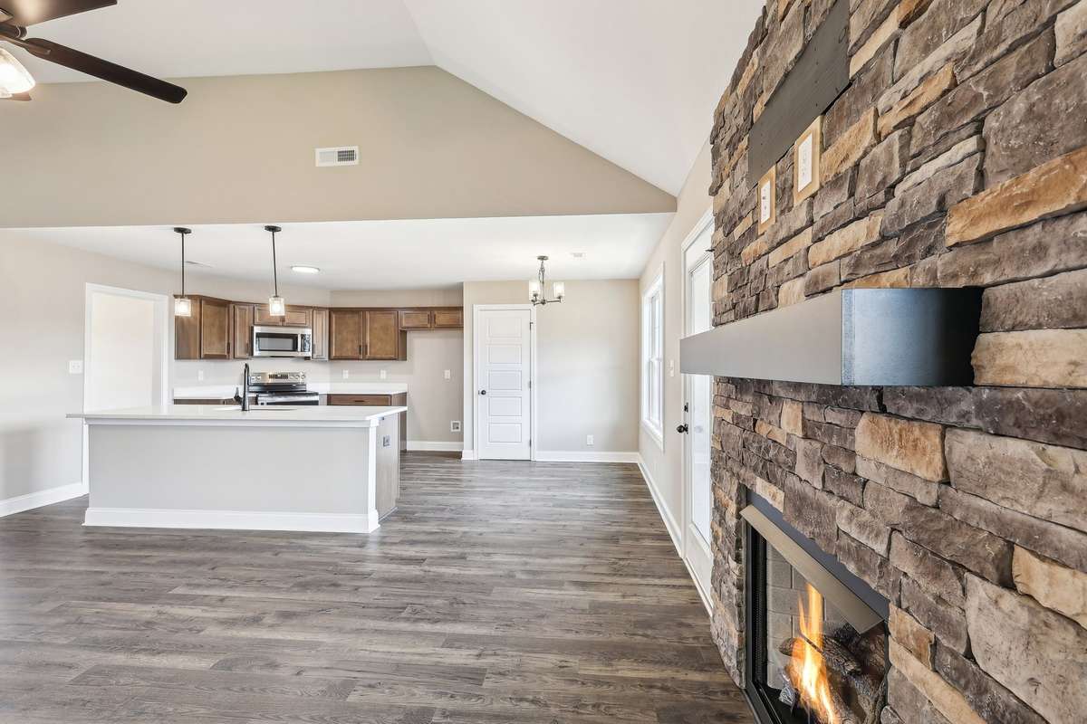Sample pictures from a previous build showing the Oakmont Floor Plan. Materials and colors are subject to change without notice.