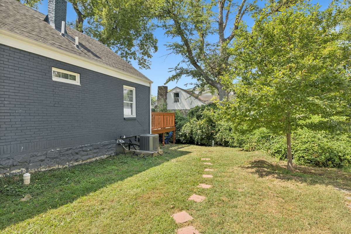 Enjoy the green space behind the house... great for pets to play.