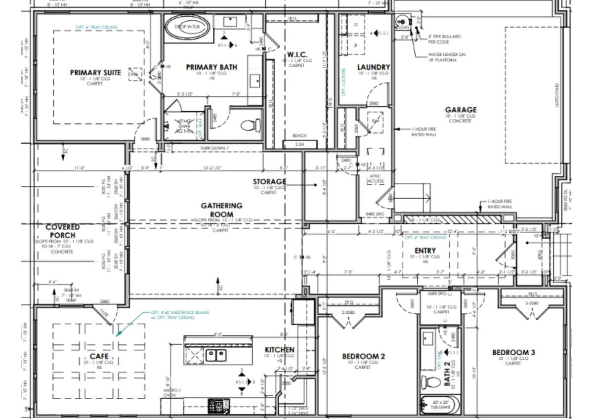 FLOOR PLAN - 1st Floor - Single Level Home