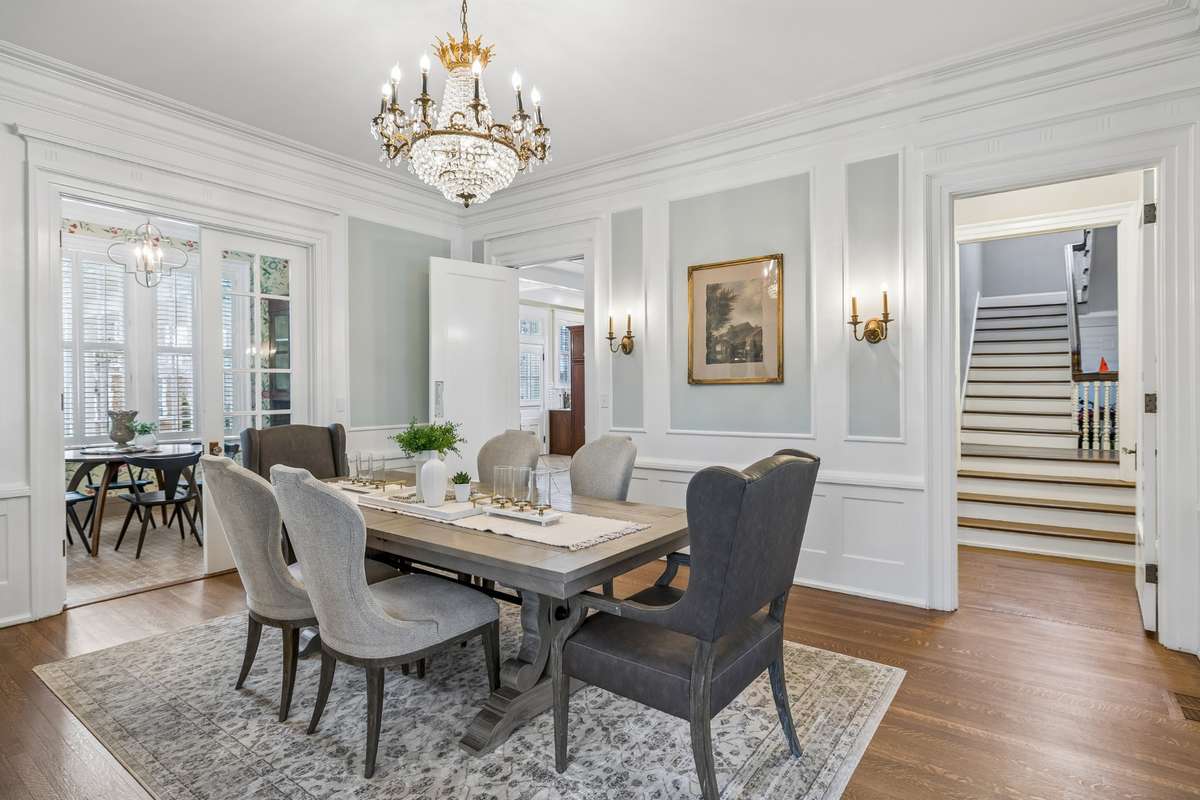 The Center Dining Room, Rich in Character, offers grace and elegance. Its delightful to see!