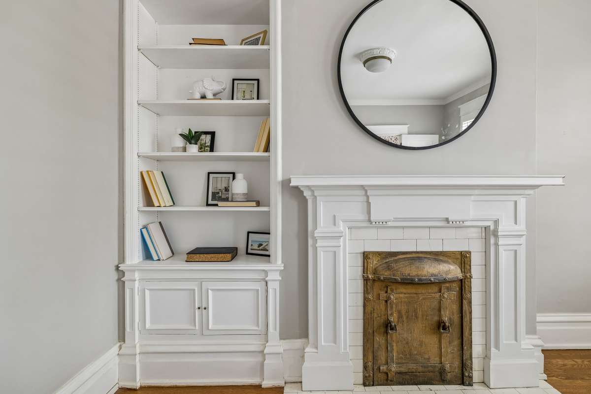 Charming Built-ins and Fireplace
