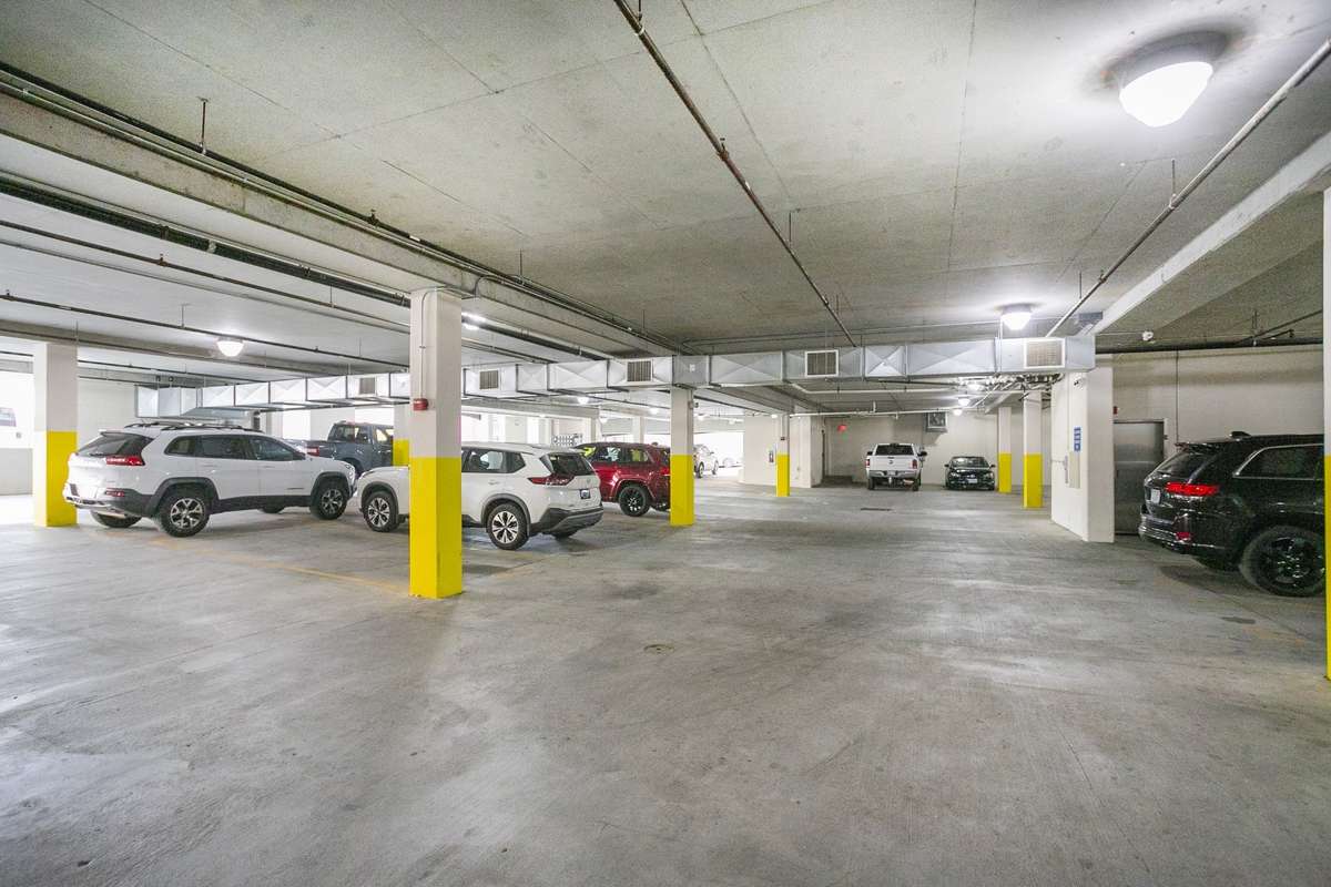 One of 2 private parking garages.