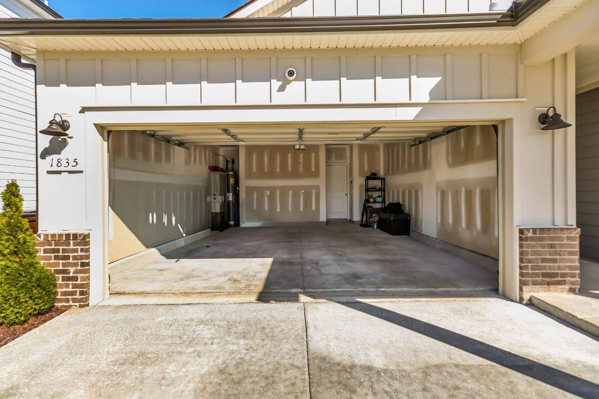Large 2 car garage