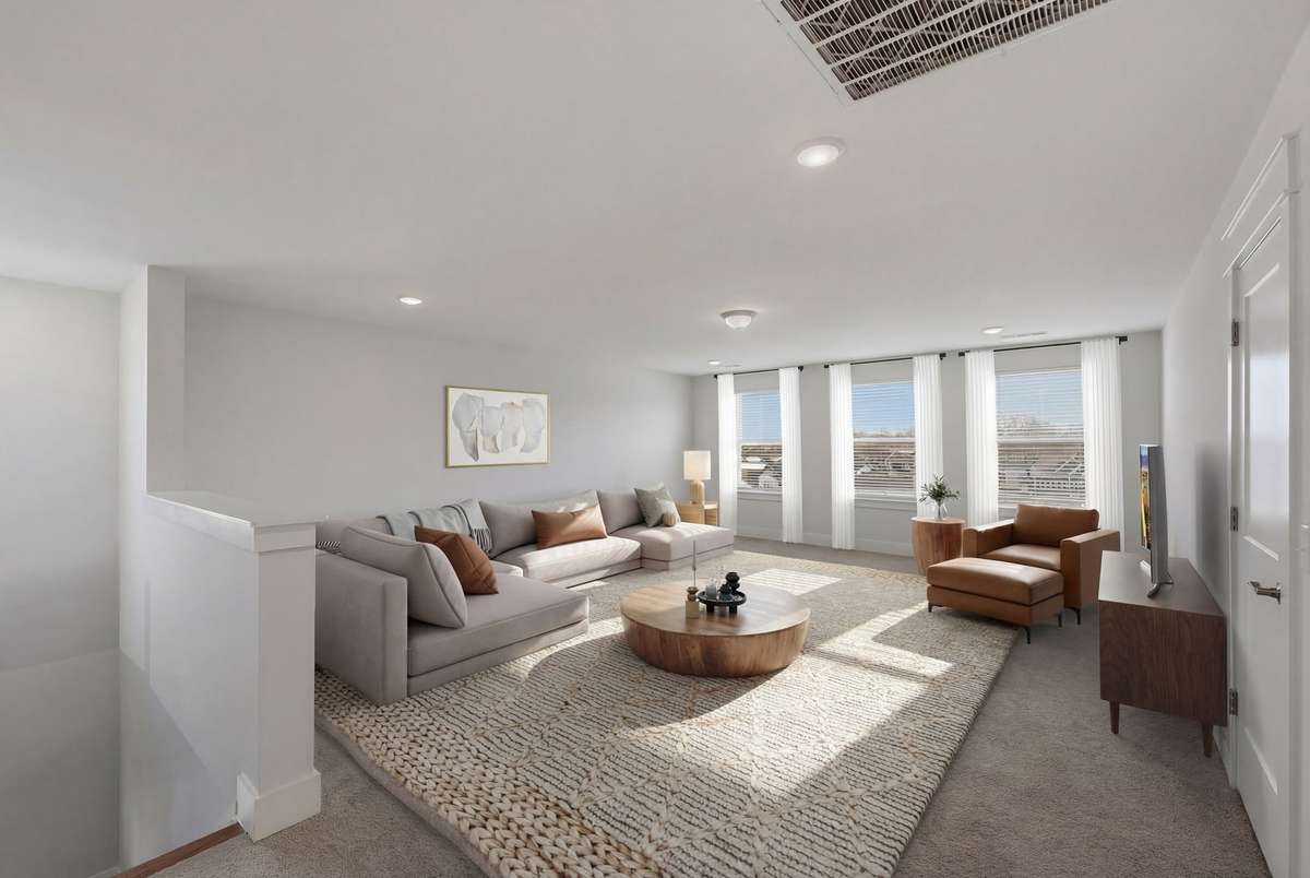 Virtually Staged Upstairs Bonus Room