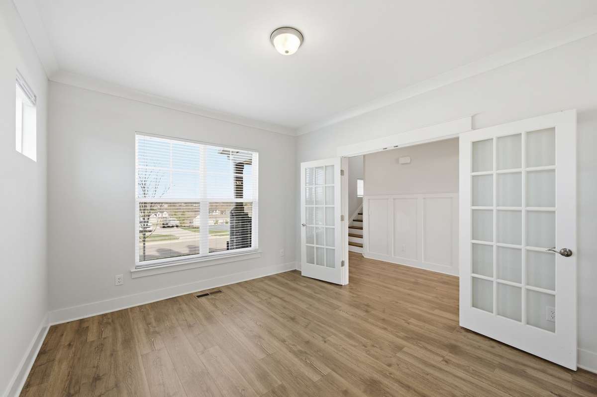 Office is just off the entry foyer